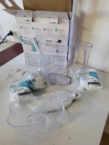 214818 - AQUA OPTIMA Enë Filtri Liscia (2.5L, e Bardhë) + 3 Filtra Evolve+
