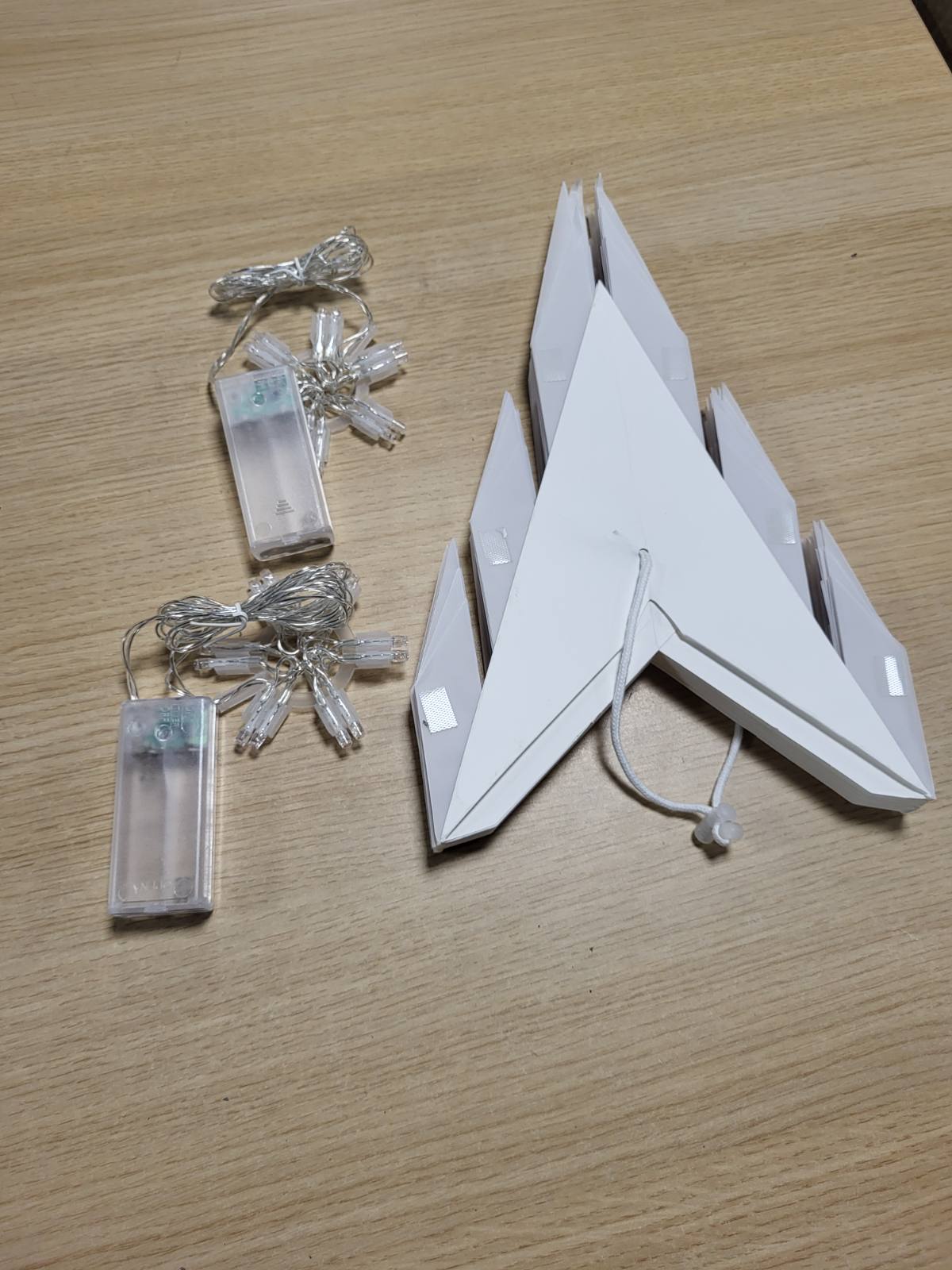 215031 - SKY ANGLE Yll Krishtlindjesh 3D, Yll i Ndriçuar 60 cm për Dekorimin e Pemëve të Krishtlindjeve
