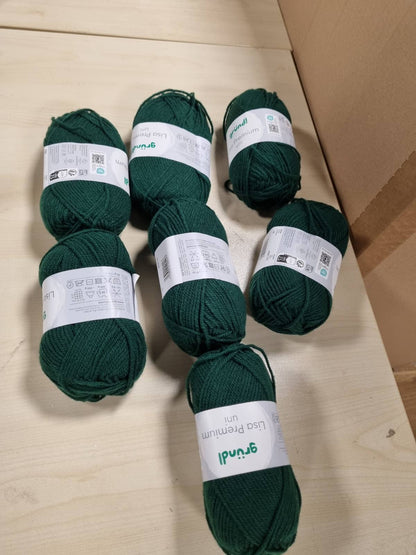 215308 - GRÜNDL lesh për thurje, 100% poliakrilik, 10 topa 50 g / 133 m, madhësia e gjilpërës 3.5-4.5