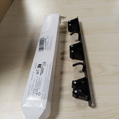 215373 - RADIKOR Mbajtëse fshese e montuar në mur, vetëngjitëse me 3 mbajtëse dhe 2 grepa, prej çeliku inox