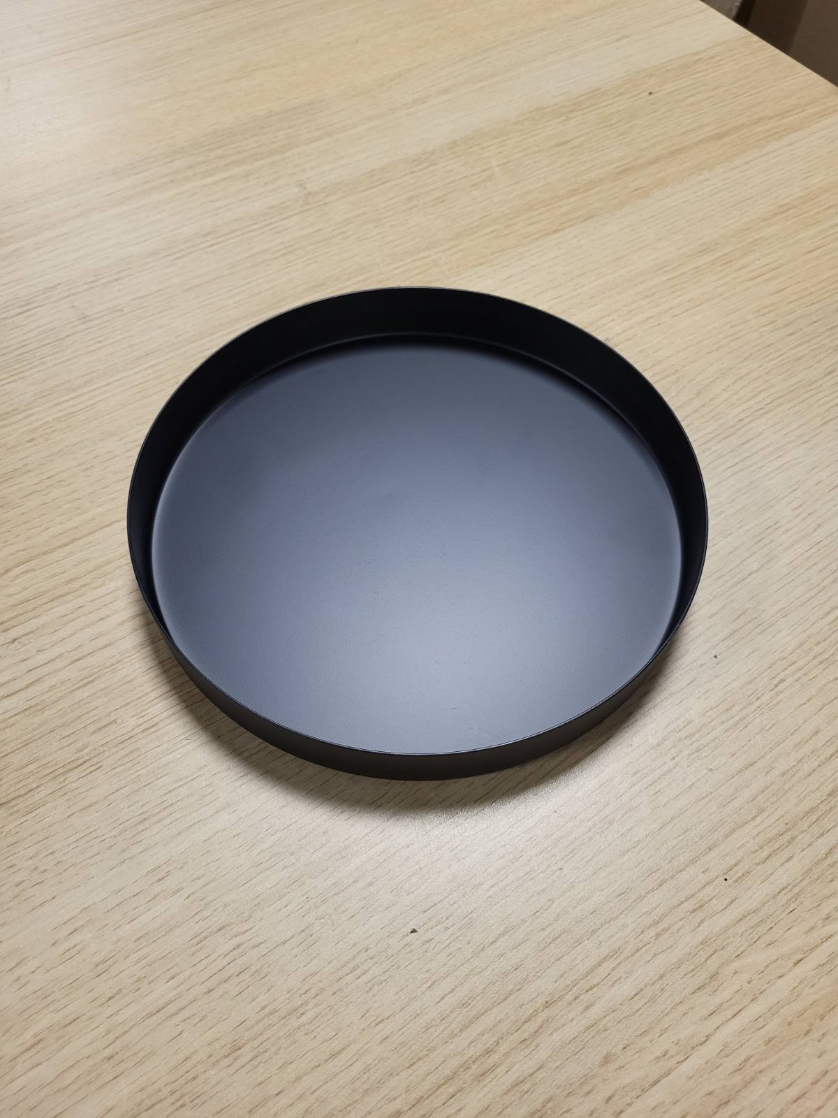215516 - YVTTVE Tabaka Dekorative e Rrumbullakët e Zezë, të Bëra prej Metali për Kurorën e Adventit (Ø 20 cm)