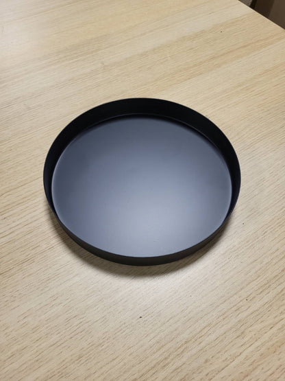 215516 - YVTTVE Tabaka Dekorative e Rrumbullakët e Zezë, të Bëra prej Metali për Kurorën e Adventit (Ø 20 cm)