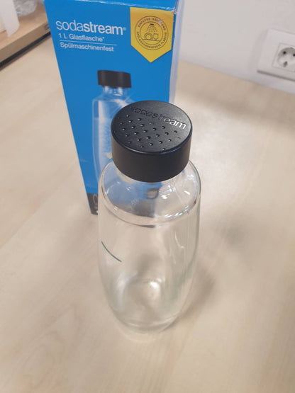 215860 - SODASTREAM Karafë qelqi për pajisje DUO për ujë të gazuar dhe sodë, i sigurt për lavastovilje.