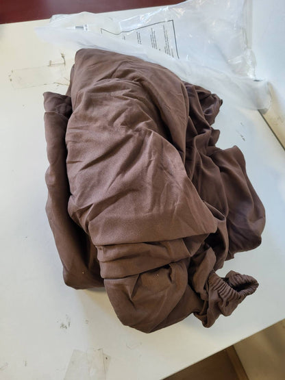 215899 - UTOPIA BEDDING Çarçaf i Përshtatshëm 180x200cm - Kafe - 35cm me Xhep të Thellë