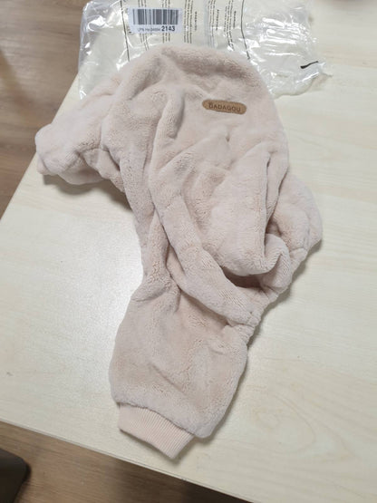 216316 - IZEFIA Rroba për qen, bluzë leshi dimërore, kostum me 4 këmbë, për qen të vogël, mace të mesme, XL