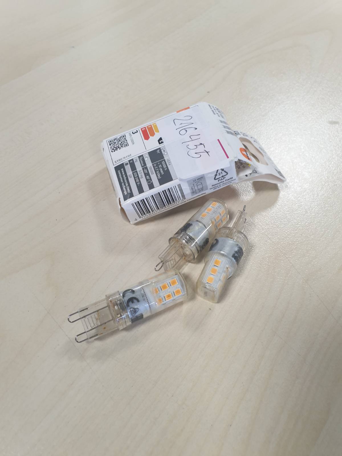 216455 - OSRAM Llambë LED me PIN, Bazë G9, 2.60 W, Ekuivalente me Llambë Inkandeshente 30 W, E Bardhë e Ngrohtë (2700 K), Pako me 3