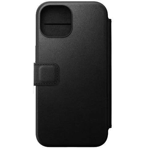 216892 - Këllëf portofol prej lëkure NOMAD për iPhone 15 – i zi – NMD NM01622185