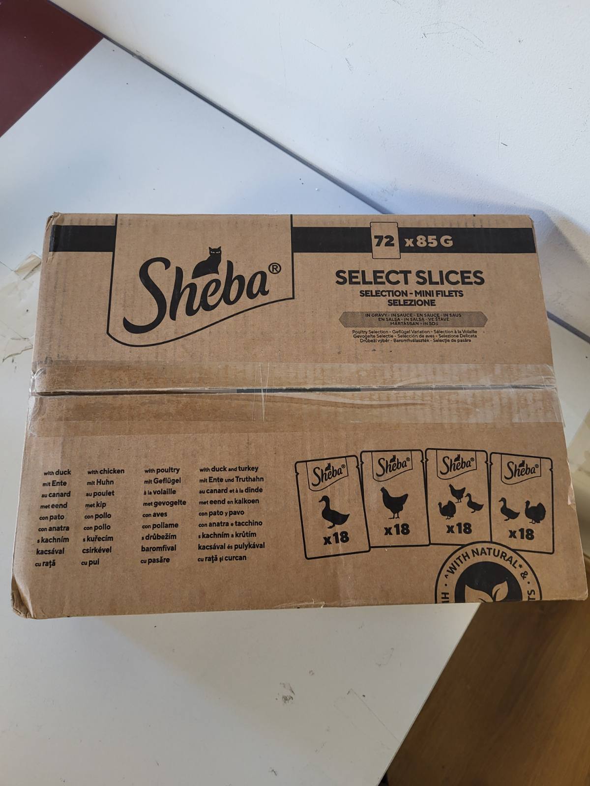 217210 - SHEBA Ushqim për mace Selection në salcë, 72 qese (72 x 85 g)