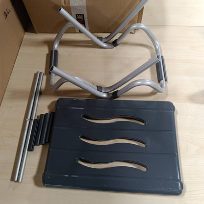 217566 - WENKO Sedilje për vaskë Secura Silver, e zgjerueshme nga 55 në 65 cm, Kapacitet ngarkese 120 kg, 55-65 x 18 x 26 cm