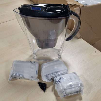 218005 - BRITA Marella Enë Filtri Uji 2.4L me 3 Fishekë Filtri MAXTRA PRO, Zvogëlon PFAS, Gëlqeren, Klorin, Papastërtitë