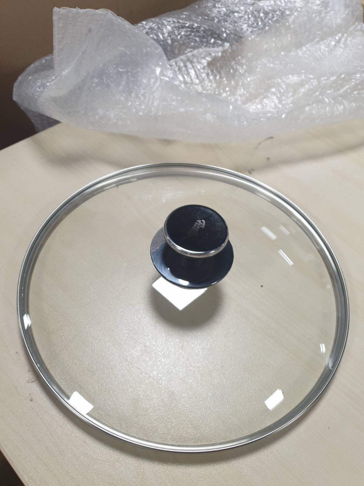 218024 - FISSLER 001-104-28-200/0 Kapak Qelqi Transparent 28 cm, Kapak Zëvendësues për Tiganë, Tava, Tiganë të Skuqur dhe Tenxhere me Presion