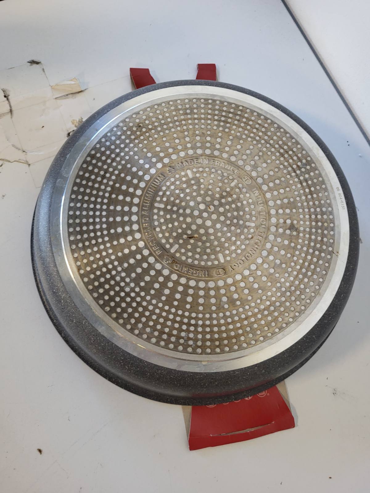 218210 - LAGOSTINA Tigan i Gjelbër Ingenio Mineralis Ã˜ 28 cm, Tigan prej alumini 100% të ricikluar, për gaz, furrë dhe induksion, me tregues gatimi, mund të përdoret me dorezë të lëvizshme