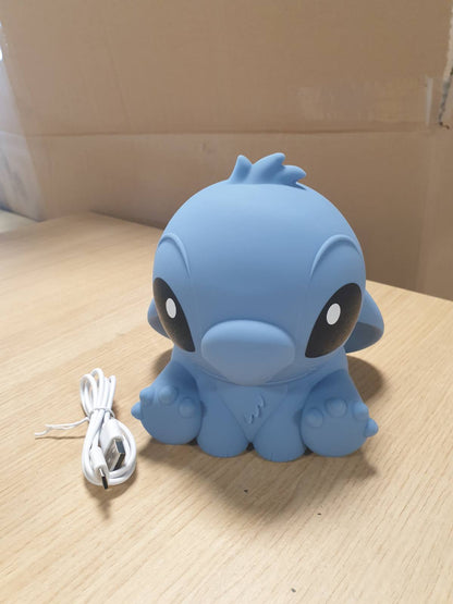 218246 - Paladone - Llambë Stitch Squishy, Llambë Tavoline Disney me Licencë Zyrtare, Dritë Nate për Dhomë Gjumi