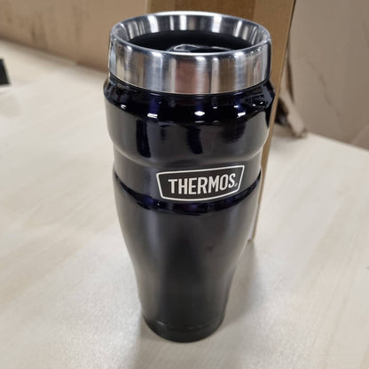 218386 - TERMOS INOKS KING, çelik inox, Gotë, Blu, 0.47l, e papërshkueshme nga rrjedhjet, mban pijet të ngrohta për 7 orë dhe të ftohta për 18 orë