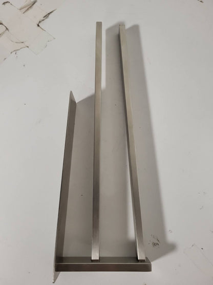 218423 - FELIGIO - Mbajtëse Peshqirësh Dopjo, e Montuar në Mur, Çelik Inoks i Lëmuar, Argjend, 37 cm