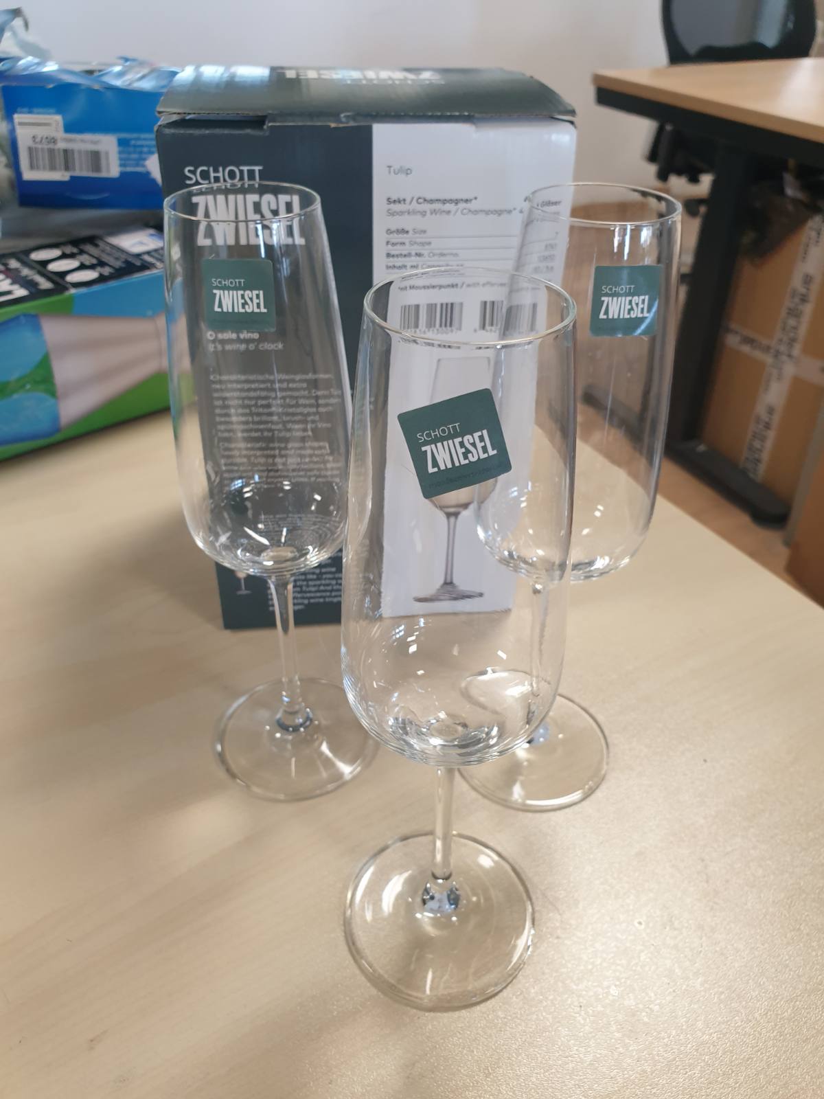 218467 - GOTË SHAMPANJE SCHOTT ZWIESEL Tulip (Set prej 4), kristali Tritan, të sigurta për larje në makinë larëse enësh, Prodhuar në Gjermani
