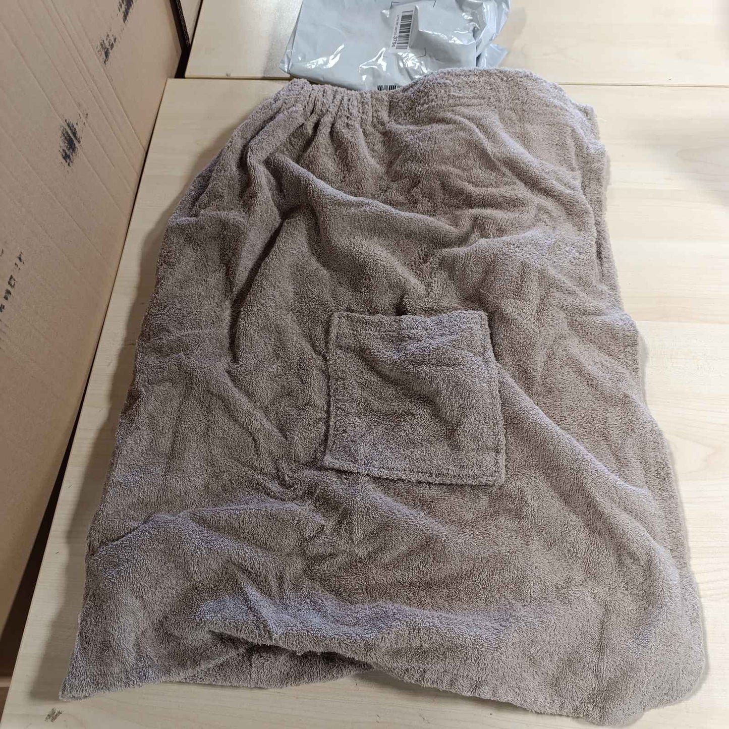 218808 - ZOLLNER Kilt sauna për femra, ngjyrë kafe, pambuk, madhësia S/M, e lahet deri në 60°C, Oeko Tex®
