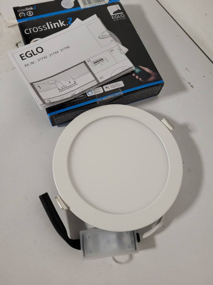 218813 - EGLO Dritë ndriçimi LED e futur Fueva 5, Ø 16.6 cm, e errësueshme, çelik dhe sipërfaqe ndriçimi plastike, e bardhë, thellësi instalimi 26 mm, e bardhë e ngrohtë