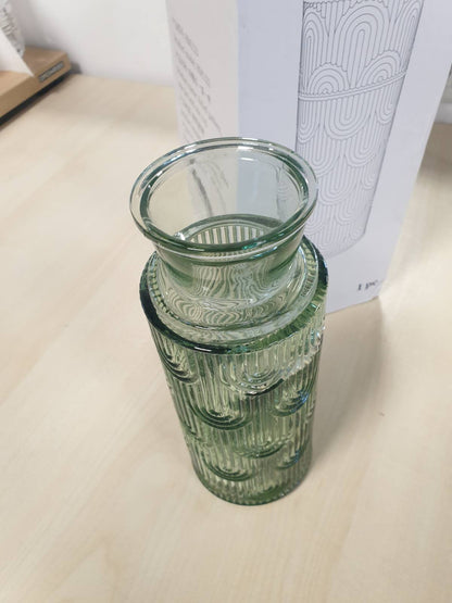 219068 - Set me enë uji dhe gotë për në shtrat, dozator uji për shpëlarje goje për banjo, Shishe qelqi 21.6 oz me kapak 6 oz