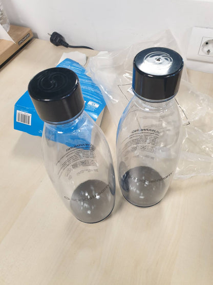 219484 - FUSE Shishe plastike SodaStream 0.8L pa BPA, e zezë, e përshtatshme për lavastovilje, pako me 2 copë