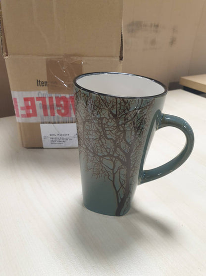 219501 - VILLA COLLECTION Filxhan i Madh për Kafe 500ml, Diametër 9 cm, Lartësi 15 cm, Qeramikë, Jeshile