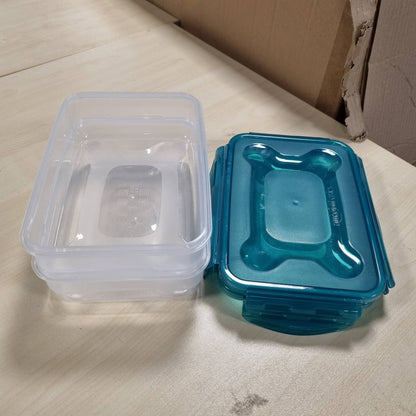 219666 - AMAZON BASICS Pako me 3 enë hermetike për ruajtje, 3 x 1.2 litra, transparente