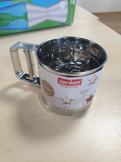 219760 - ZENKER Sitë me një dorë për PATISSERIE, çelik inox, 1 copë, ngjyra: argjendi
