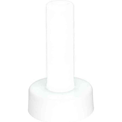 216915 - Ide me zemër Kolonë LED, Dritë për humor, 13 cm e lartë, Punon me bateri, Me kohëmatës, e bardhë