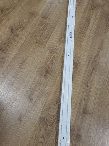 220257 - GARDINIA GE2 - Shina perdesh plastike, dyfishtë, 150 cm, e bardhë