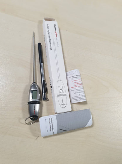 220450 - THERMOPRO Termometër dixhital për mish TP02S, për pjekje, gatim, me sondë të gjatë
