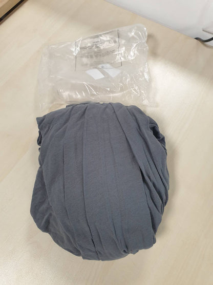 220539 - Blumtal Basics Çarçaf i ngushtë - 100% pambuk Oeko-TEX, Antracit 90x200cm