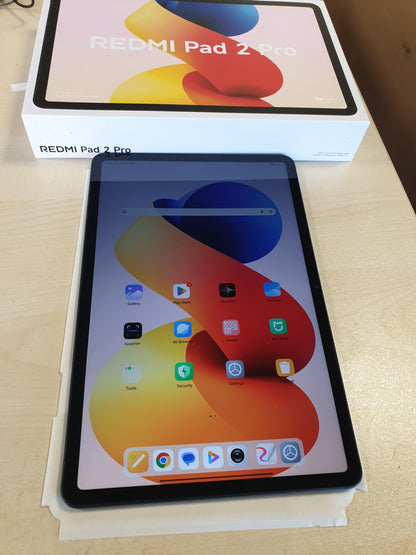 221793 - XIAOMI Redmi Pad 2 PRO Vetëm WiFi (Pa thirrje ose mesazhe) 12.1" 2.5K Octa Core 4 altoparlantë Global ROM 12000mAh Bluetooth Wi-Fi 6 8MP Model 25099RP13G (Argjend, 256GB + 8GB)