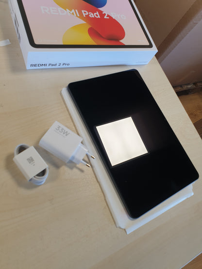 221793 - XIAOMI Redmi Pad 2 PRO Vetëm WiFi (Pa thirrje ose mesazhe) 12.1" 2.5K Octa Core 4 altoparlantë Global ROM 12000mAh Bluetooth Wi-Fi 6 8MP Model 25099RP13G (Argjend, 256GB + 8GB)
