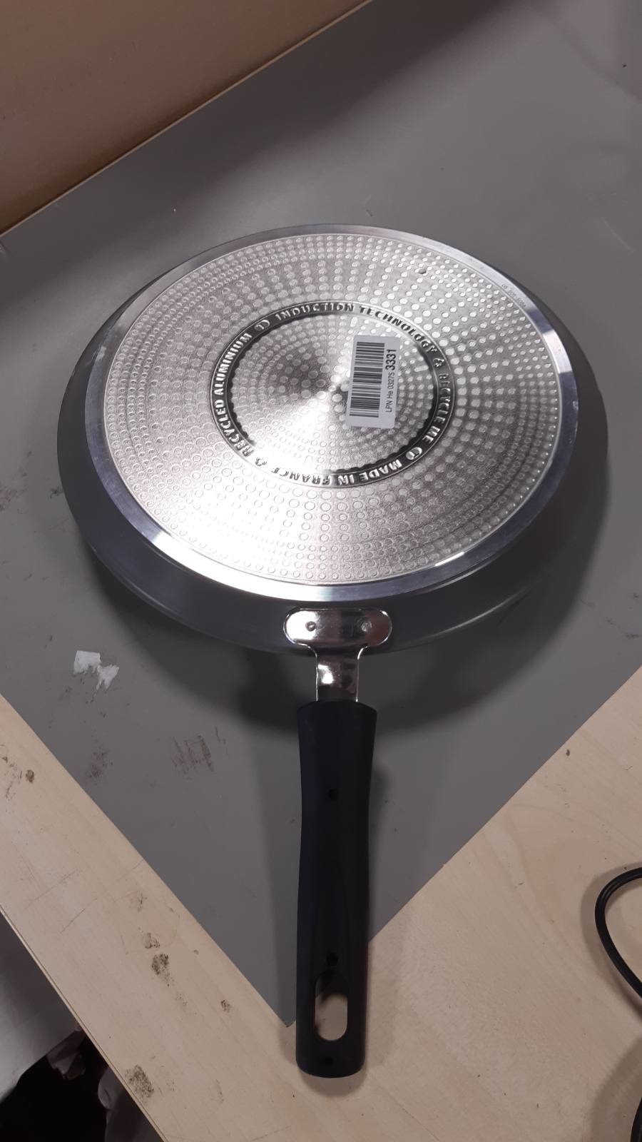 221855 - TEFAL Tigan për krepa 28cm, Makinë për krepa me induksion, Veshje qeramike, Termo-Signal, Prodhuar në Francë, Renew C4253913, Gri