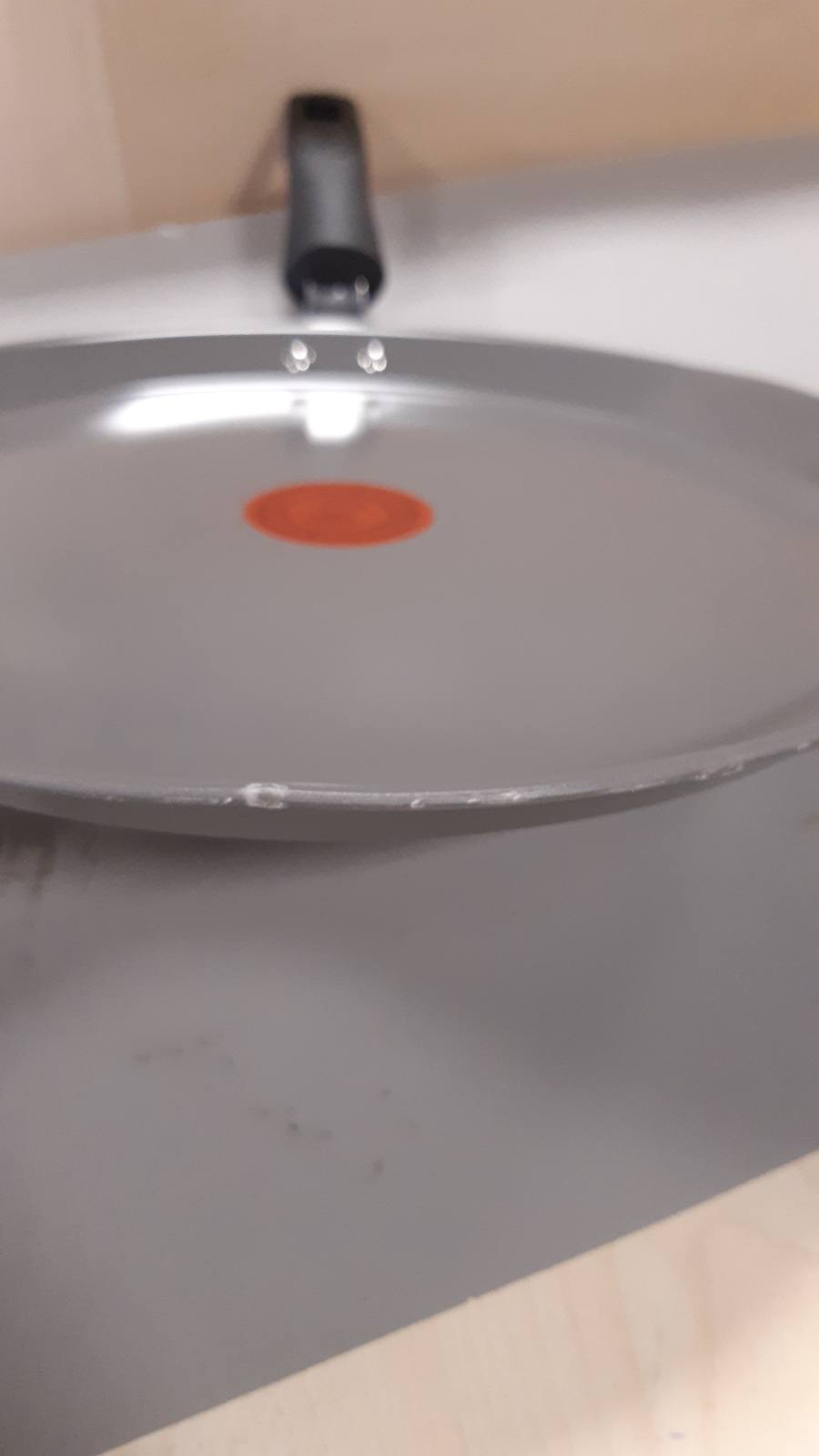 221855 - TEFAL Tigan për krepa 28cm, Makinë për krepa me induksion, Veshje qeramike, Termo-Signal, Prodhuar në Francë, Renew C4253913, Gri