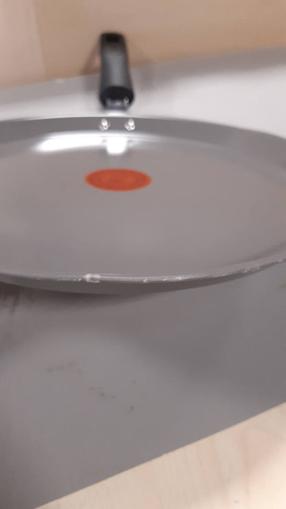 221855 - TEFAL Tigan për krepa 28cm, Makinë për krepa me induksion, Veshje qeramike, Termo-Signal, Prodhuar në Francë, Renew C4253913, Gri