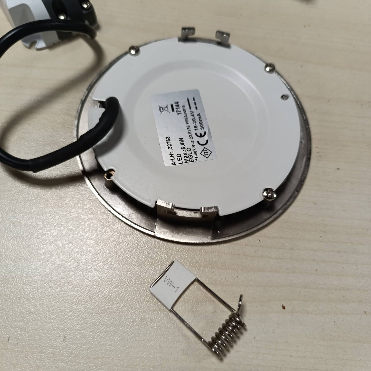 222875 - EGLO LLAMBË LED connect Fueva-C, metal i derdhur, plastikë, argjend, Ø 12 cm, e zbehtë, tone dhe ngjyra të bardha të rregullueshme