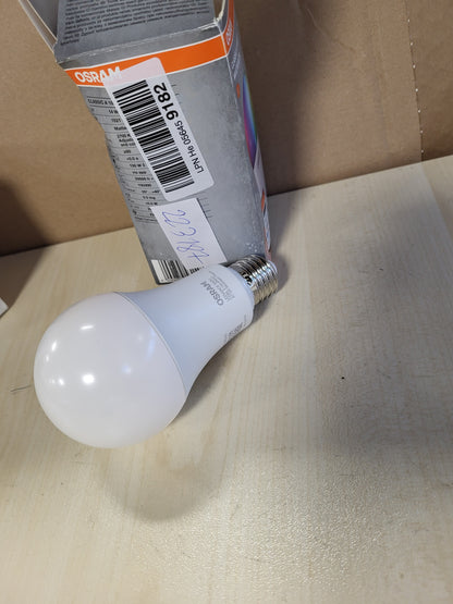 223187 - OSRAM SMART+ RGBW, llambë LED E27 me Matter over Wifi, zëvendëson 100W, nga e bardha e ngrohtë në të bardhë të ftohtë, 16 milionë ngjyra RGB, 1 pako, nuk është e përputhshme me aplikacionin SMART+