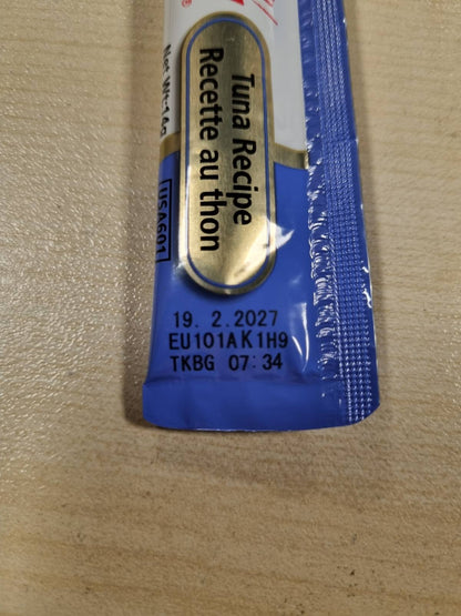 224080 - INABA Ushqime për mace Churu, me një përbërës të vetëm me ton, pa drithëra, pa sheqer, 100% mish natyral, 20 x 14g.