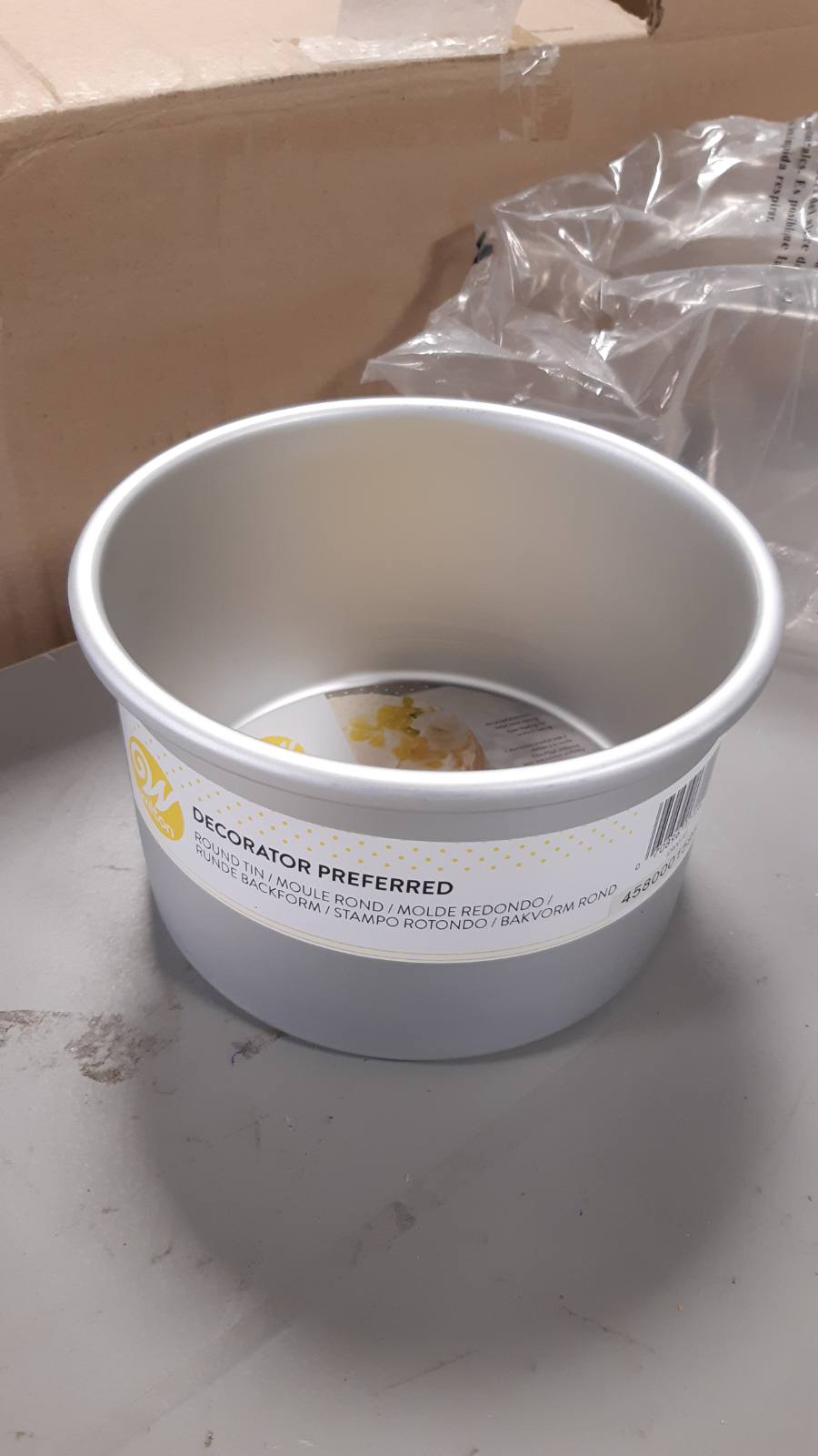 224216 - WILTON Tavë për torta Round Extra Deep - Ø 15 x 10 cm, Argjend