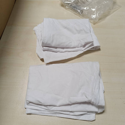 224333 - Mbulesë jastëku 40x60 cm Pambuk i përforcuar (Set prej 2 copësh) - E bardhë - Endje e ngushtë 57 fijesh/cm² - Oeko-Tex