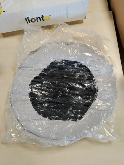 224370 - LIONTO Jastëk i rrumbullakët për shtrat qensh, (S) 40 cm Ø, Gri e çelët