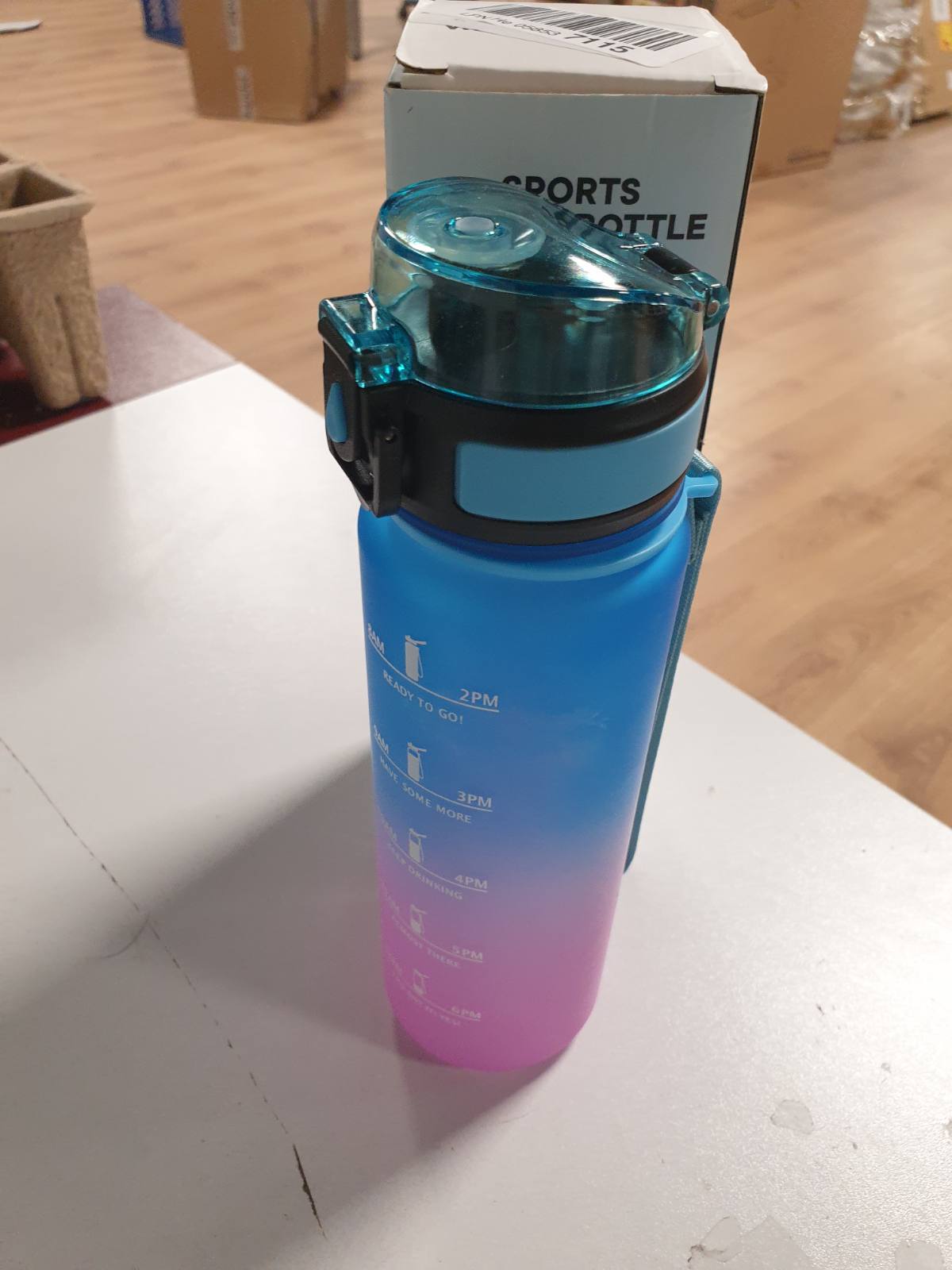 224495 - MOTSWEDI Shishe për Pije, 500ml pa BPA, e papërshkueshme nga rrjedhjet, me vulë kohe, për çiklizëm, fitnes, yoga