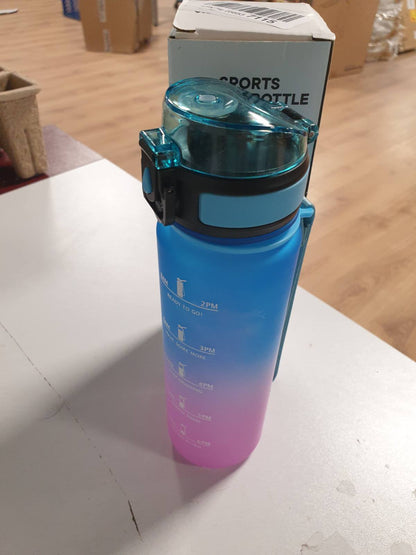 224495 - MOTSWEDI Shishe për Pije, 500ml pa BPA, e papërshkueshme nga rrjedhjet, me vulë kohe, për çiklizëm, fitnes, yoga