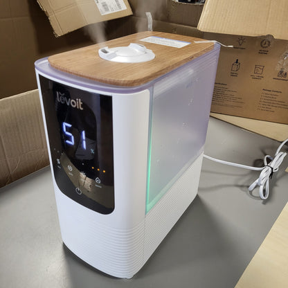 226091 - LEVOIT Lagështues inteligjent OasisMist, mjegull e ngrohtë dhe e ftohtë, 45 orë, 40m², 26dB, Modalitet automatik, Dritë e personalizuar, Kohëmatës