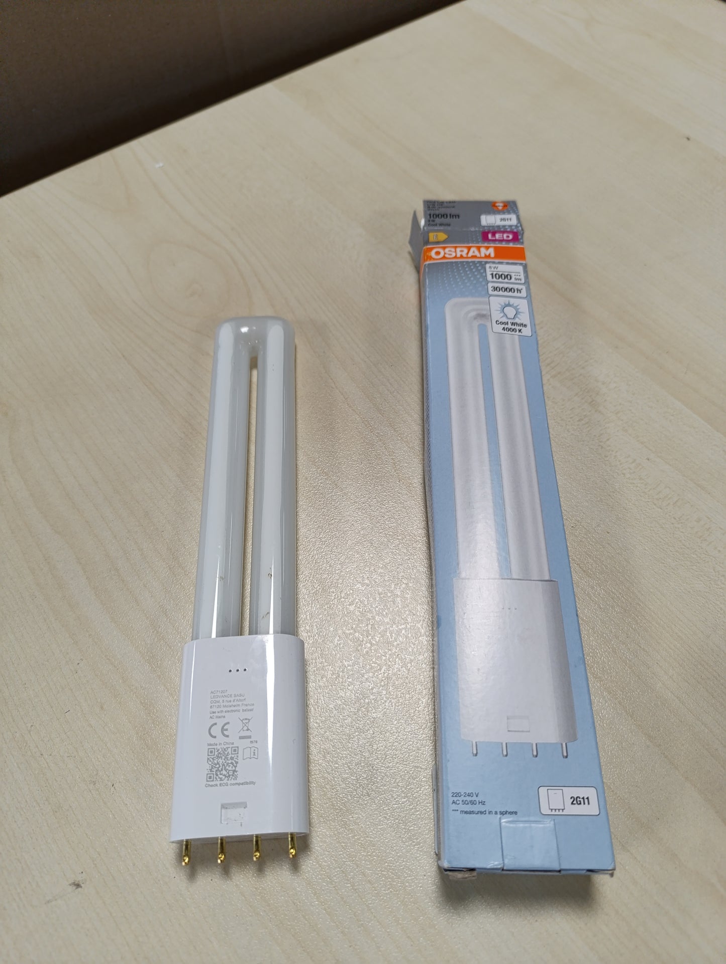 227491 - OSRAM LLAMBË LED DULUX L18, 2G11, 8 vat, 1000 lumen, e bardhë e ftohtë (4000K), zëvendësim për llambat 18W