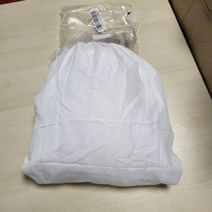 229725 - AMAZON BASICS, Çarçaf i montuar me mikrofibër, lartësia e dyshekut deri në 30 cm, 160 x 200 cm, e bardhë