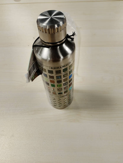 232874 - MINECRAFT Shishe uji Metalike e Licencuar Zyrtarisht, e Papërshkueshme nga Rrjedhjet, për Pije të Nxehta dhe të Ftohta, me Artikuj në Lojë, Kapacitet 470 ml
