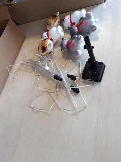 246519 - YZYOE Pako me 6 Drita Dekorative Krishtlindjes me Energji Diellore, Llambë Dekorative e Papërshkueshme nga Uji.