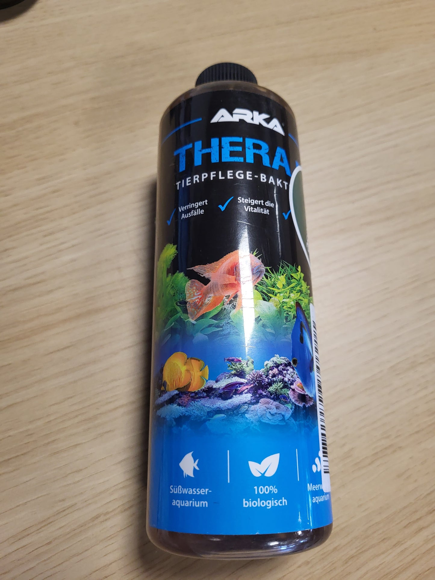 247305 - ARKA Akuariumi për Kujdesin e Peshqve 473 ml, forcon vitalitetin, zvogëlon stresin dhe mbështet ekuilibrin natyror, kujdes biologjik për bakteret